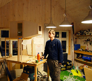 Ståle Sørensen i atelieret